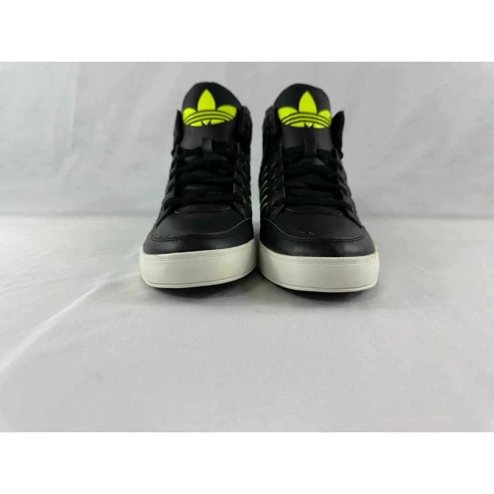 Adidas Hard Court Big Logo Men's Size 12 Black & Lime Green Hi Tops G59801